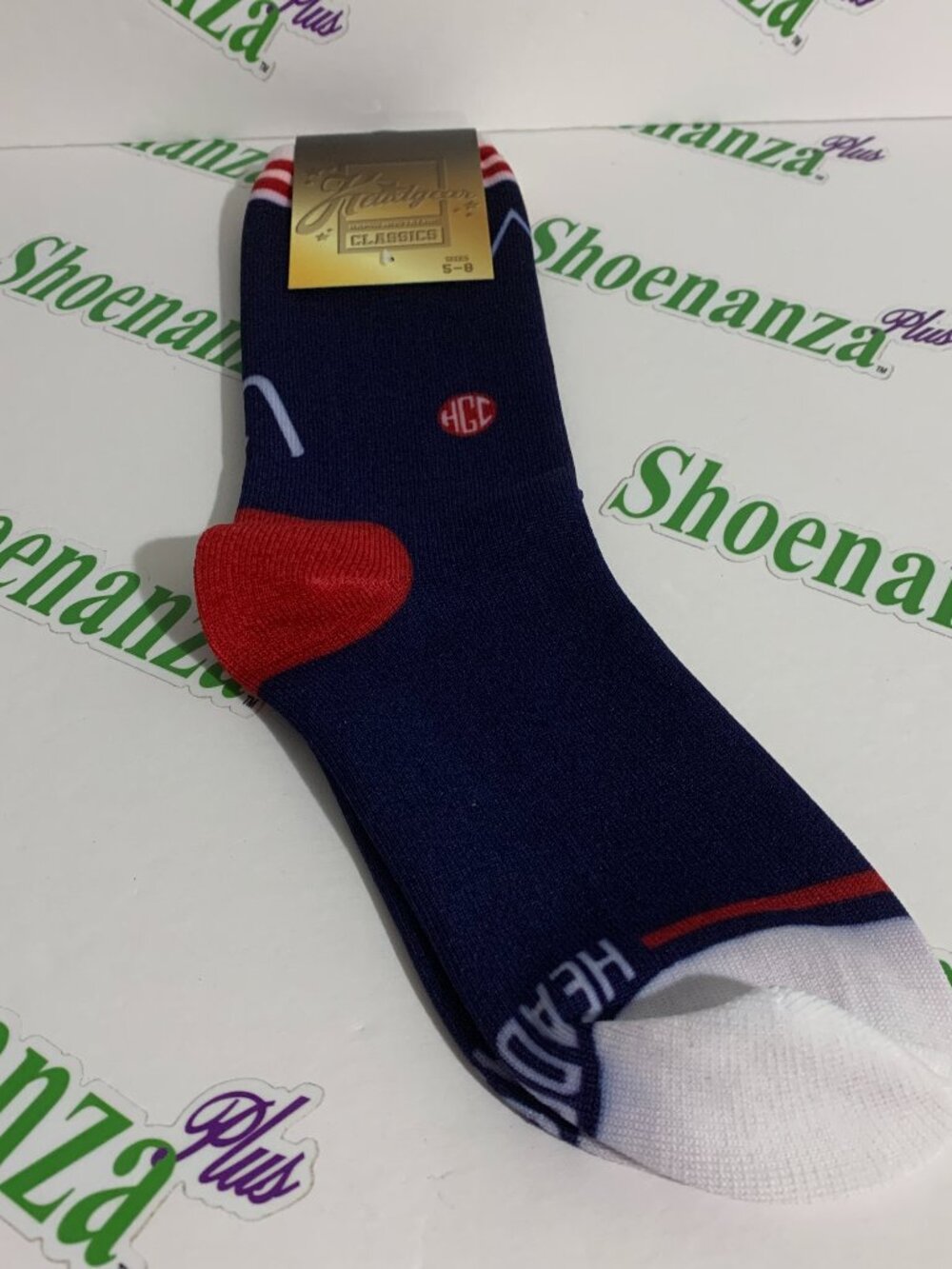 Headgear Classics Socks Aaliyah Crew Purple Red White Mens Size 5 - 8